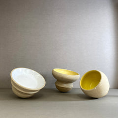 White Bowl Yellow