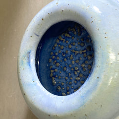 Wall Dish in Light Blue