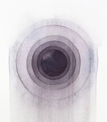Stefan Gevers original artwork - Midnight Sun -Purple Framed